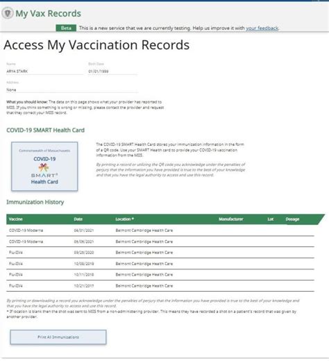 ma covid smart health card|How to Access your Vaccination Records Using My Vax Records.